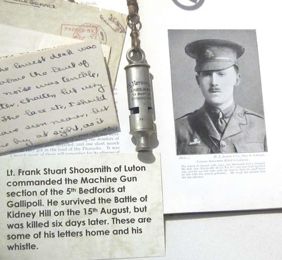 Lt. Frank Stuart Shoosmith - Hudson Whistle used at Gallipoli