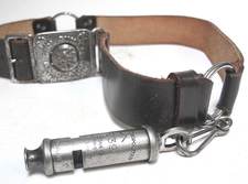 1939 Dated ACME Whistle on Girl Guides Vintage Belt