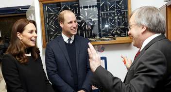 The Duke and Duchess of Cambridge - William and Kate receive Hudson Whistles