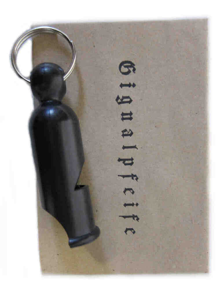 German WW2 Whistle - Bakelite - Signalpfeife - New