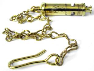 WW1 Whistle Chain - Solid Brass